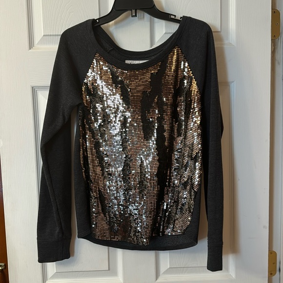 Express Tops - Express Sequin Sweatshirt